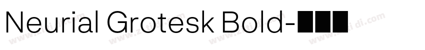 Neurial Grotesk Bold字体转换